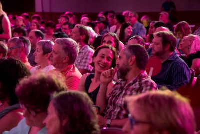 The audience at Portland Story Theater's Founders, Friends, and Favorites performance. Photo: Mike Bodine
